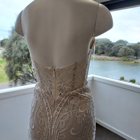 NEW! Ti Adora Wedding Dress size 2-4 Style 7753 "Saffron" - Picture 10 of 14